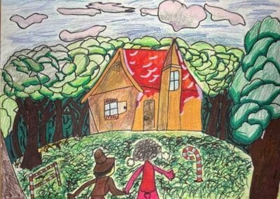 Dessin crayons feutre enfant